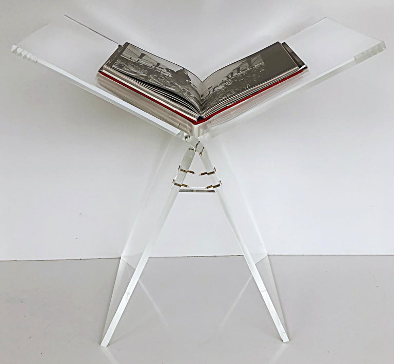 Custom Made Lucite Oversized Coffee Table Book Stand for Taschen Sumos In New Condition In Miami, FL