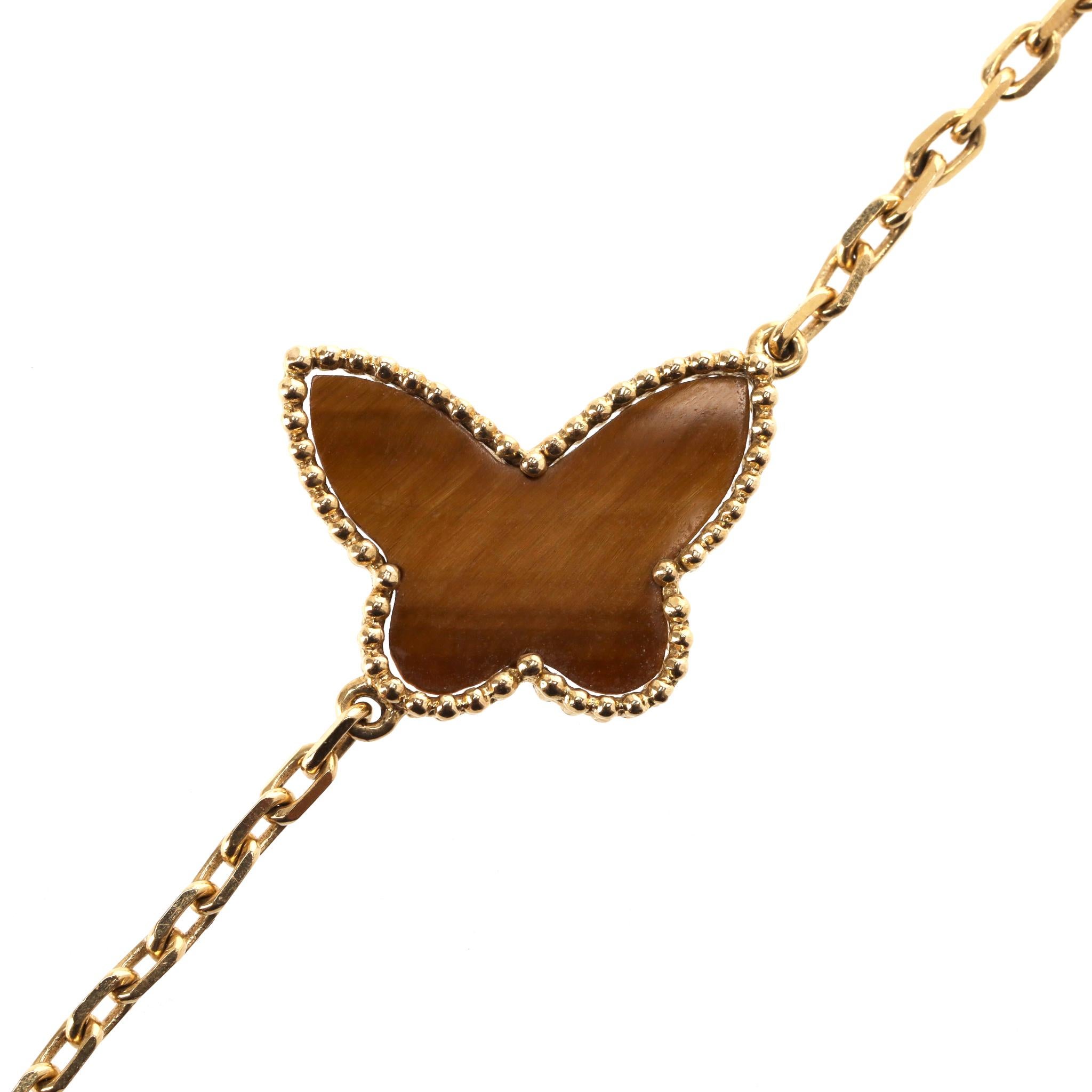 Women's Custom Made Lucky Alhambra Style 12 Motif Necklace in 18K Yellow Gold For Sale