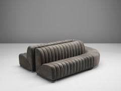 Custom Made Luxurious Wittmann Sofa in Anthracite Leather