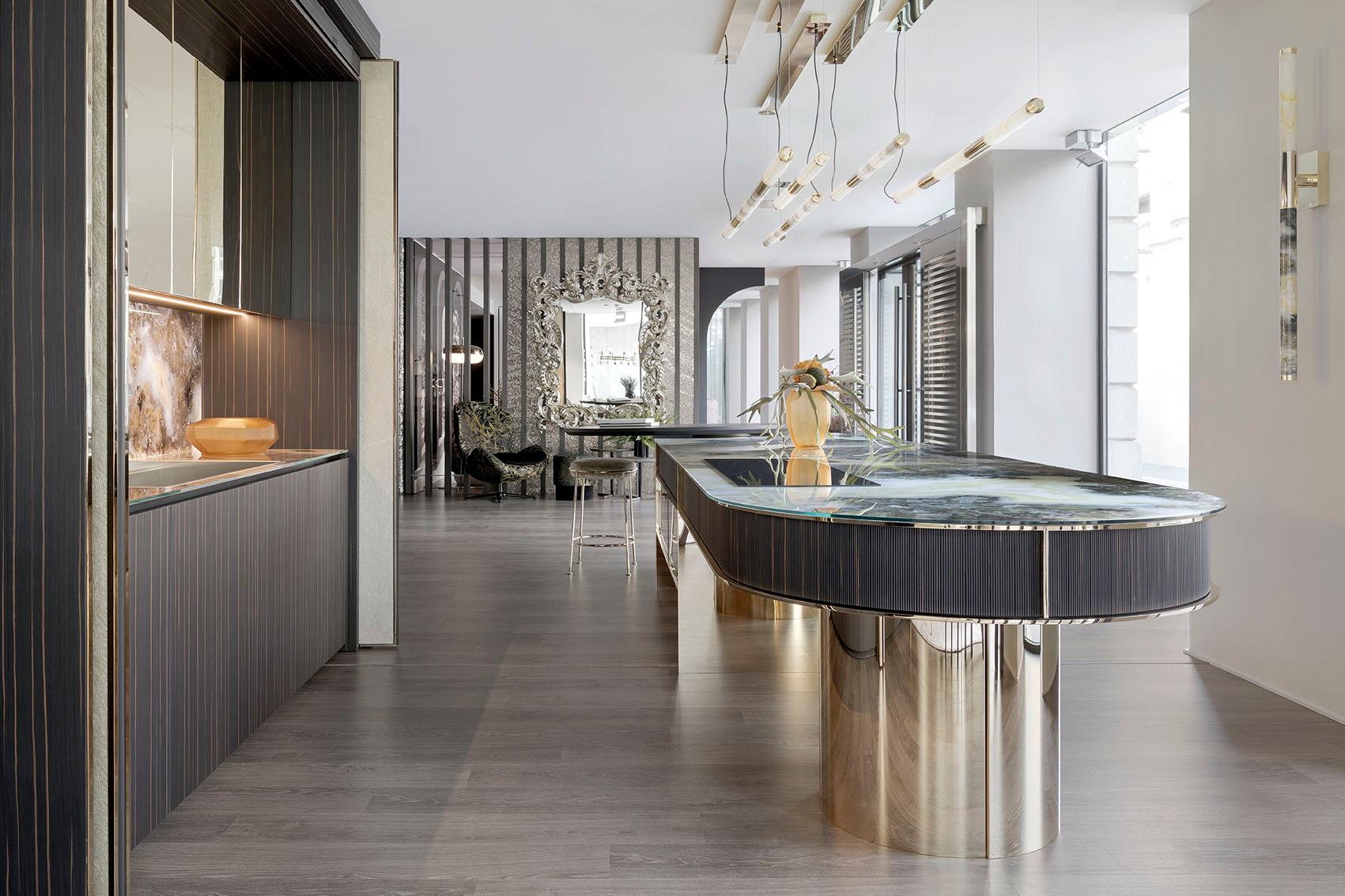 Cucina di lusso su misura Artigianato su misura Design unico e su misura in vendita 2