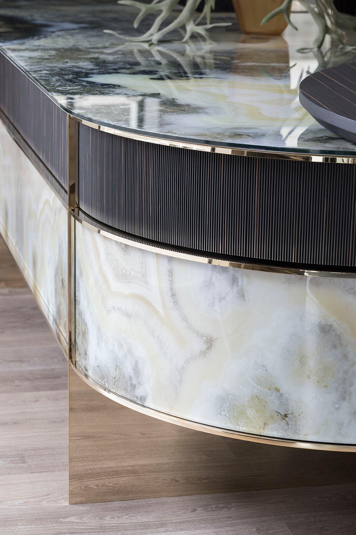 Moderno Cucina di lusso su misura Artigianato su misura Design unico e su misura in vendita