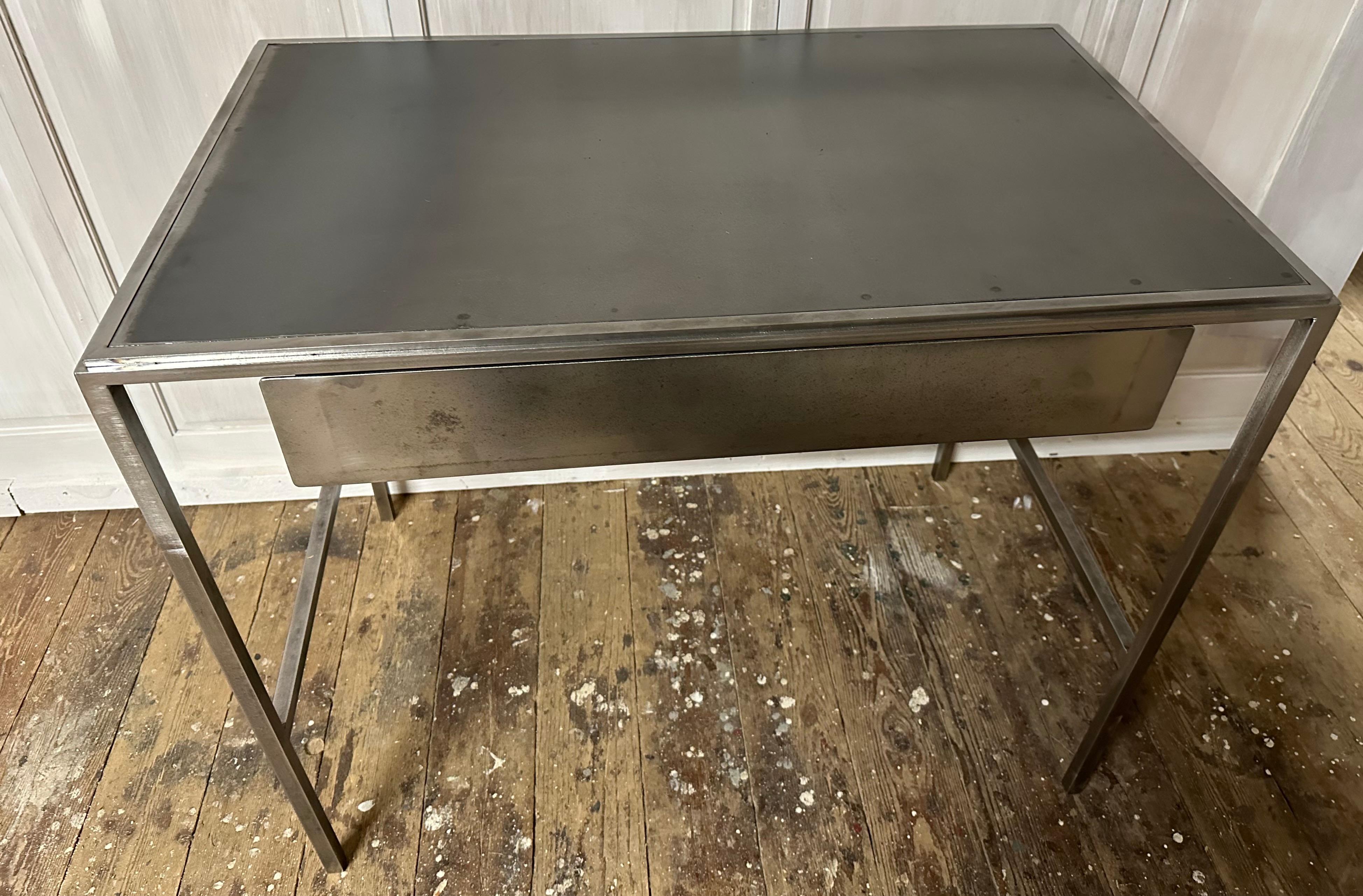 Custom Made Metal Vanity or Desk by BH&A For Sale 2