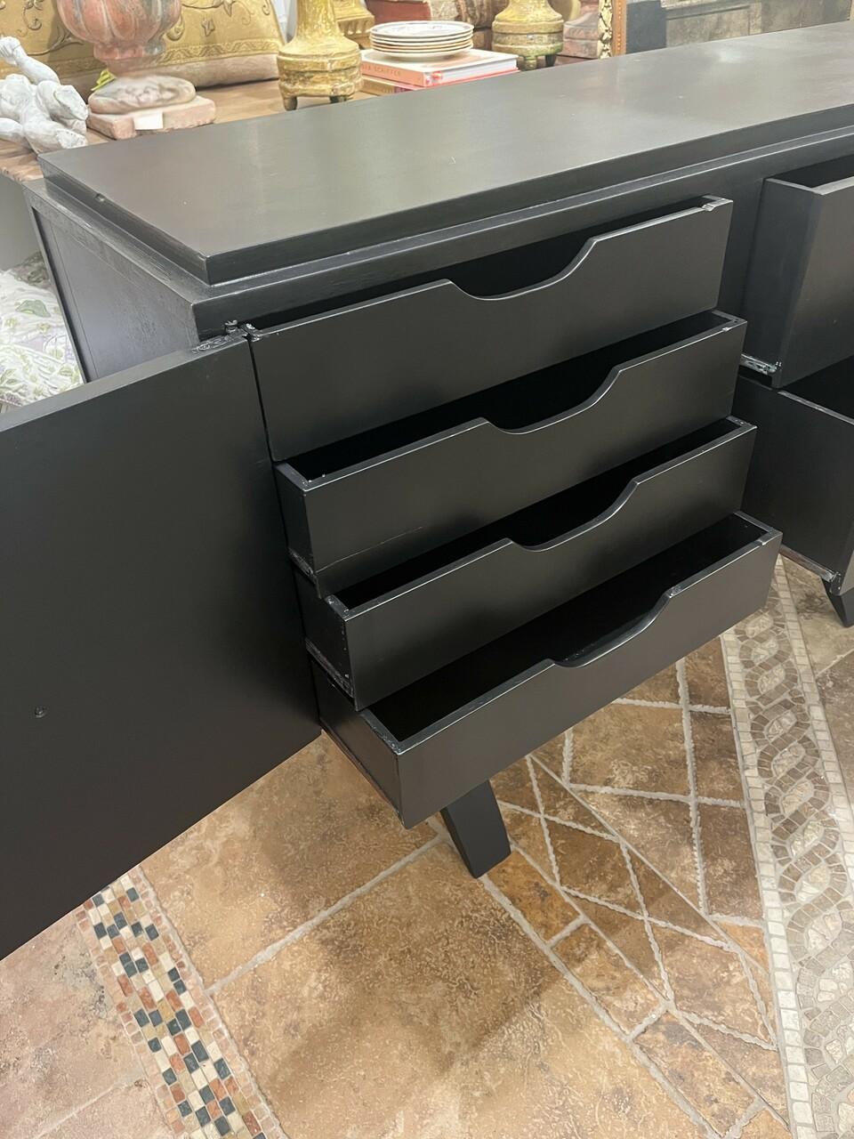 Custom Made Mid Century Style Credenza For Sale 1
