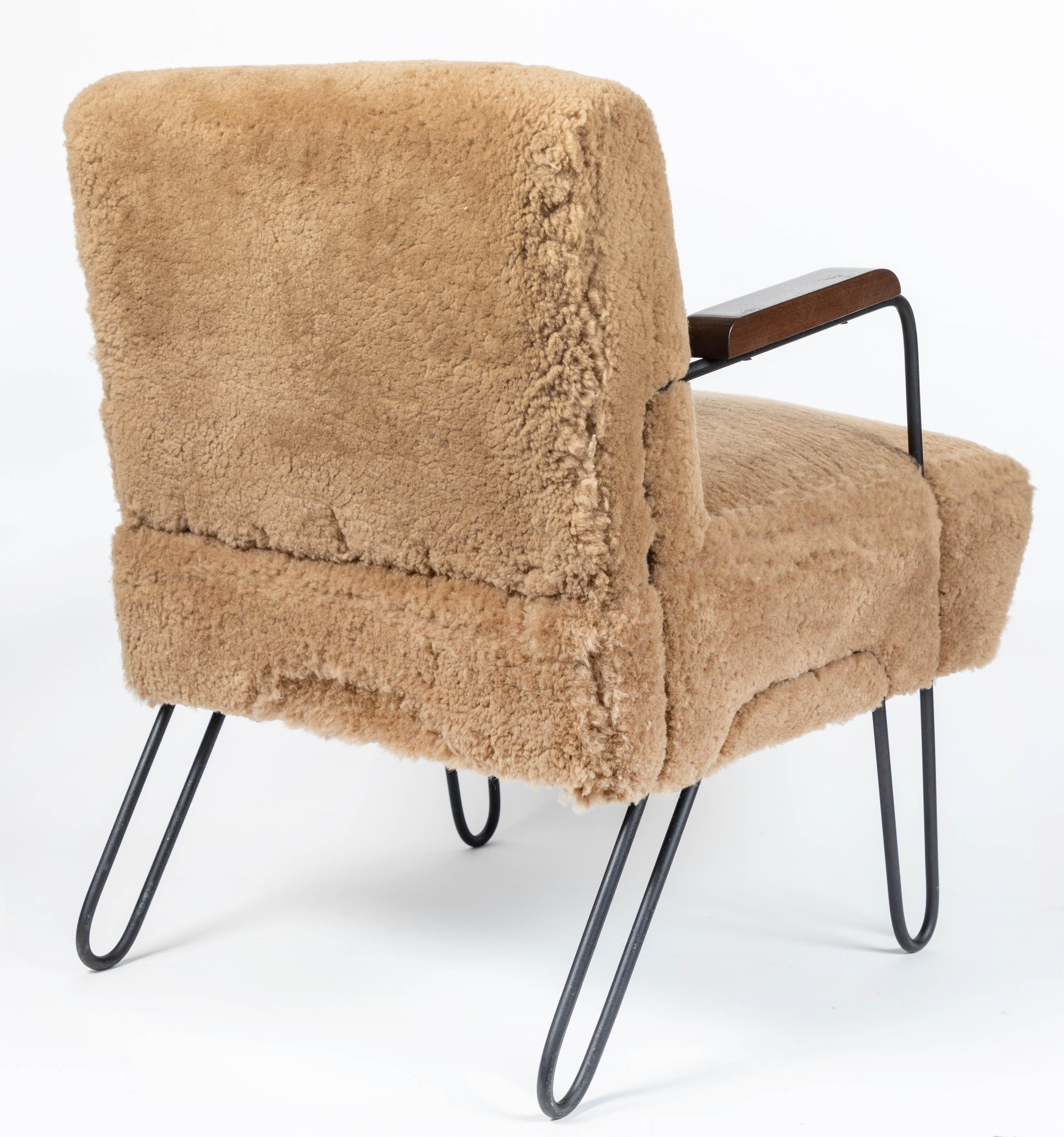 Contemporary Custom Made Midcentury Style Hairpin Chair