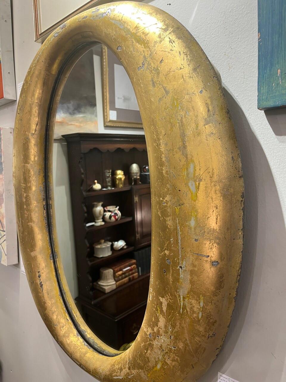 A custom-made mirror crafted from a vintage Woolworth sign sounds like a remarkable piece, blending nostalgia with functionality. The use of gilt cast aluminum gives it a sense of elegance, while the plywood backing and mounting cleat setup ensure