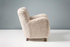 Custom Made Model 54 Sheepskin Lounge Chair
