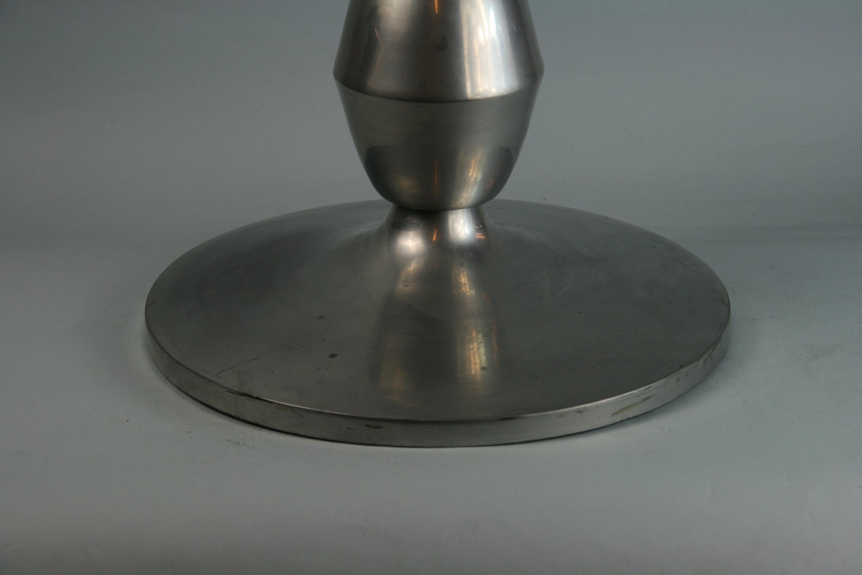 Custom Made Modern Metal Side /Drink Table or Pedestal For Sale 2