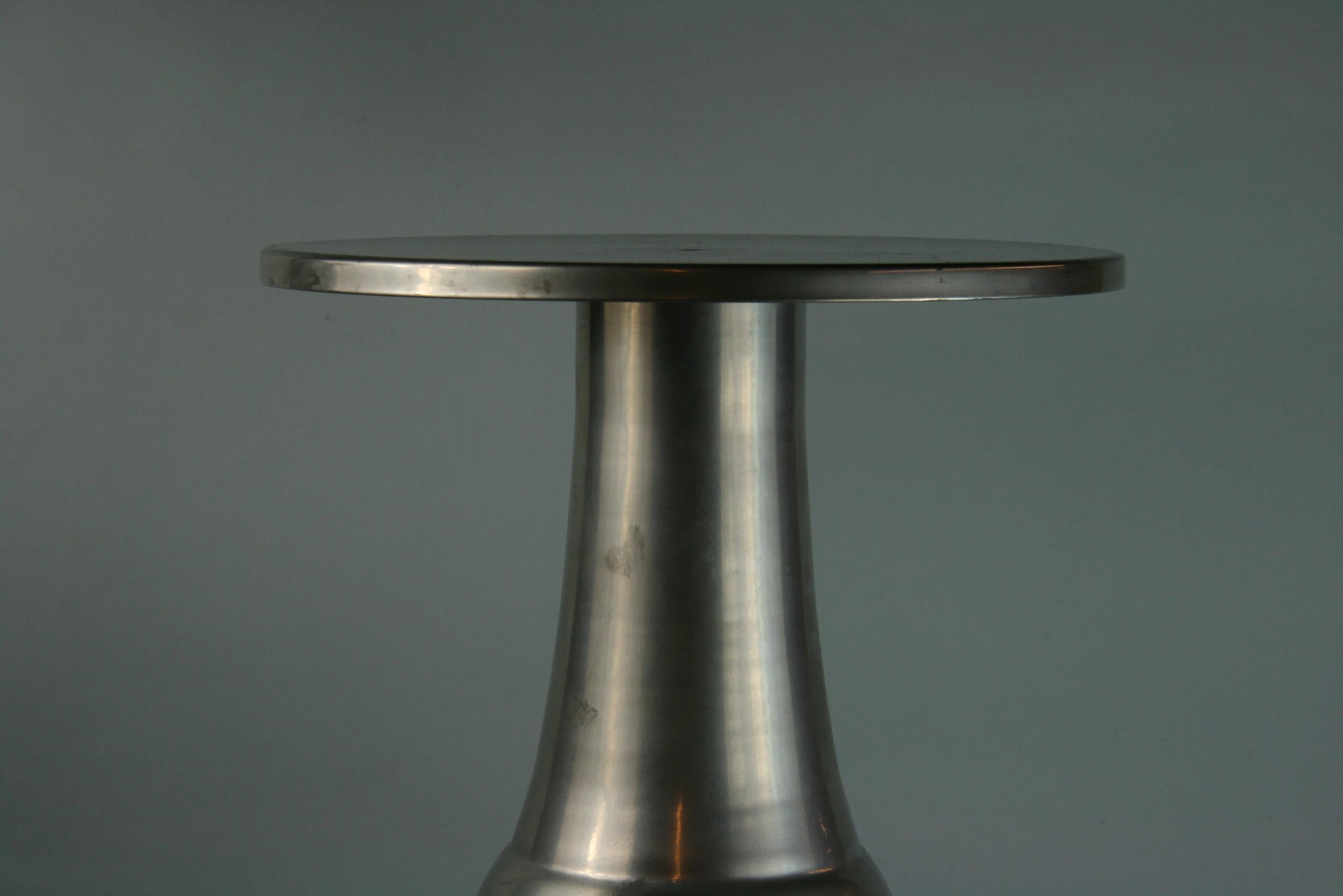 Custom Made Modern Metal Side /Drink Table or Pedestal For Sale 3