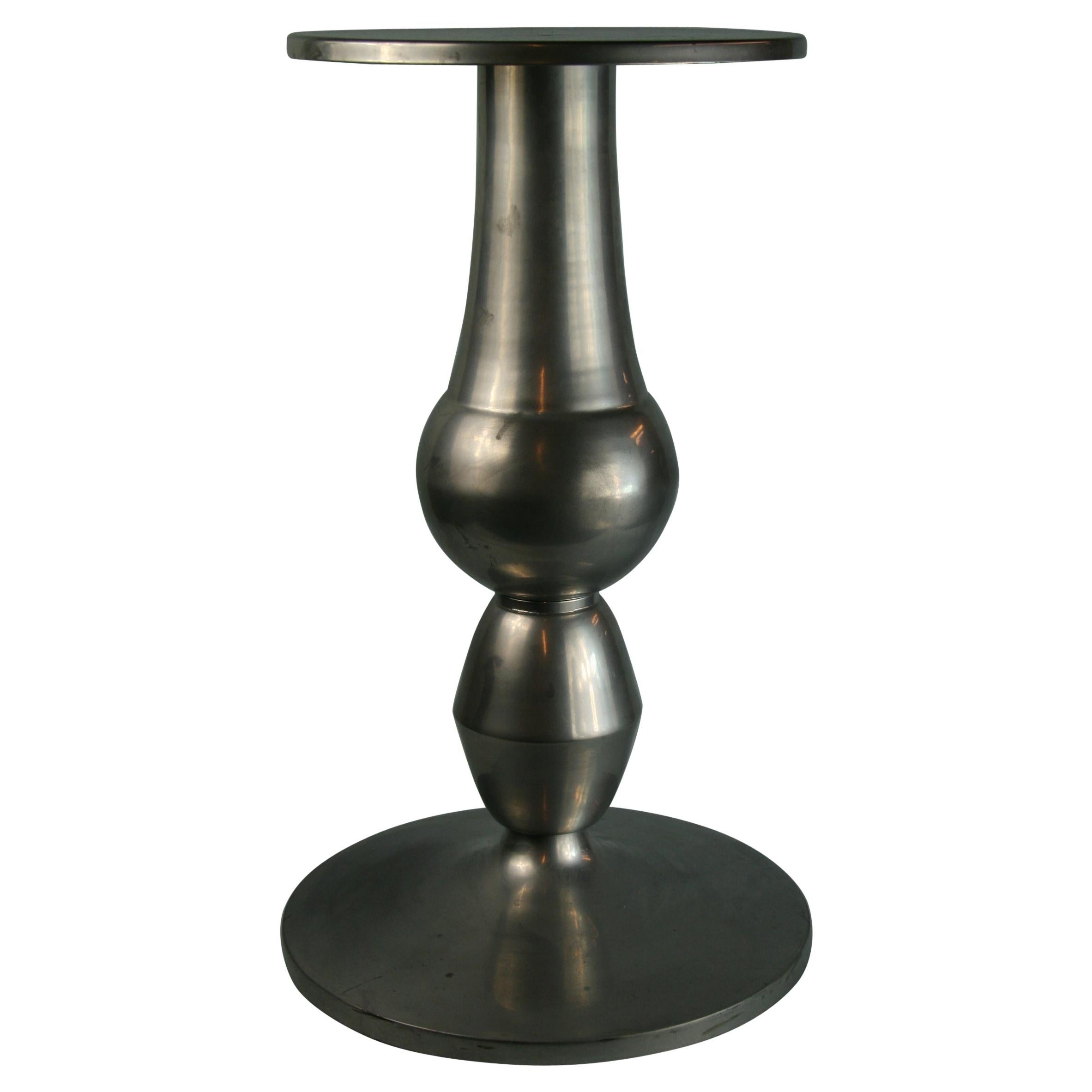 Custom Made Modern Metal Side /Drink Table or Pedestal
