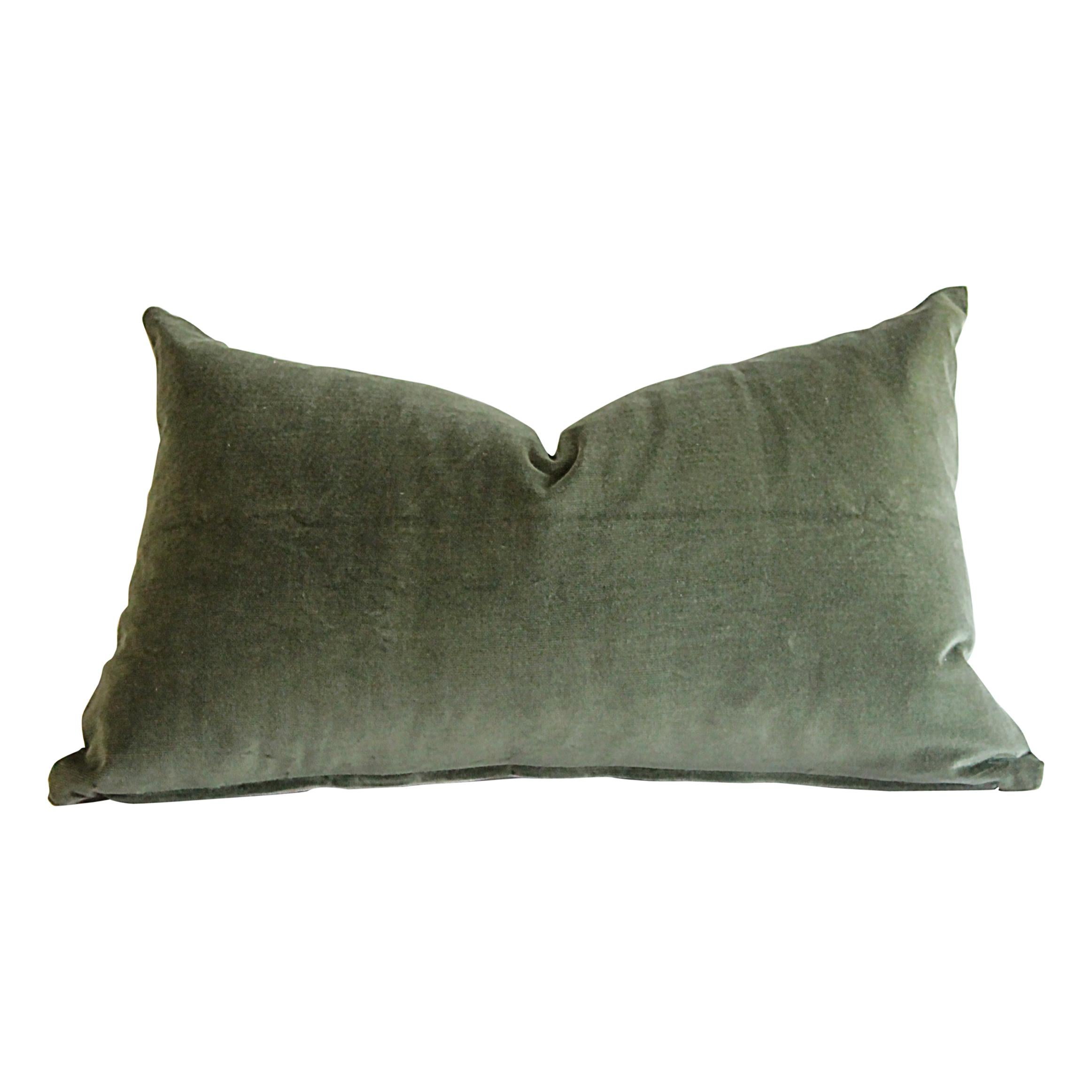 moss green throw pillows