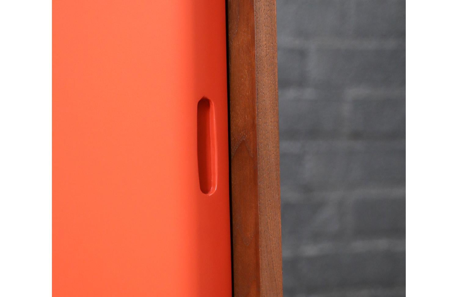 Custom Made Multi-Color Lacquered Credenza by Danish Modern LA For Sale 6