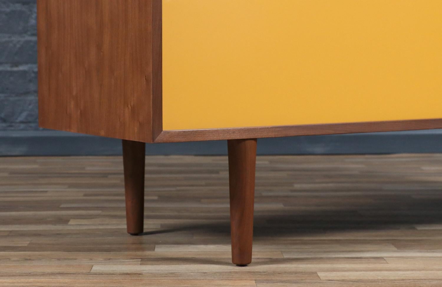 Custom Made Multi-Color Lacquered Credenza by Danish Modern LA For Sale 7