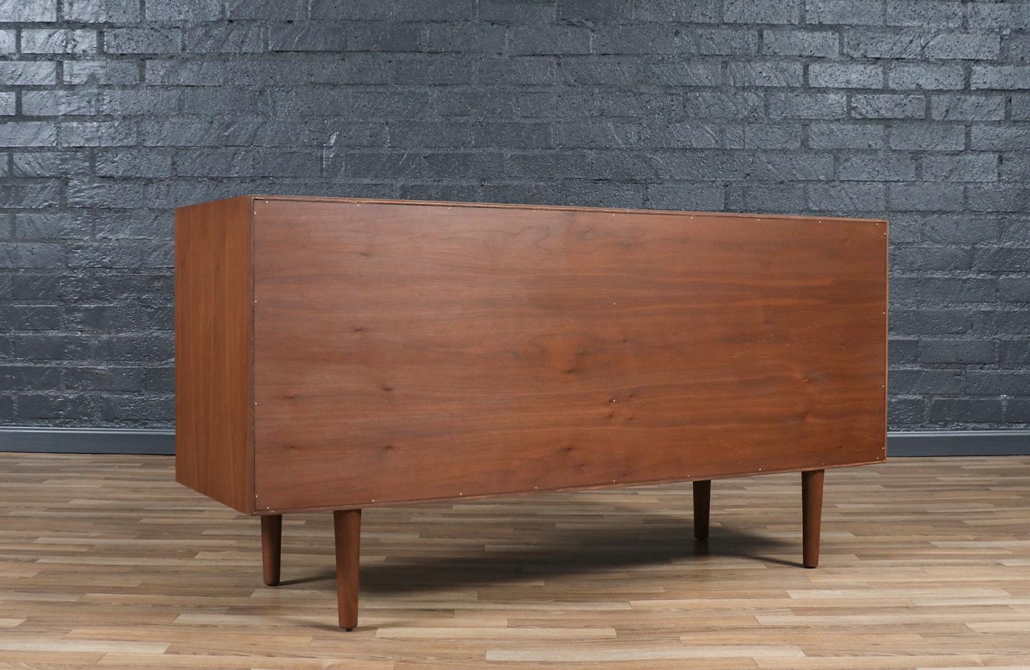 Custom Made Multi-Color Lacquered Credenza by Danish Modern LA For Sale 1
