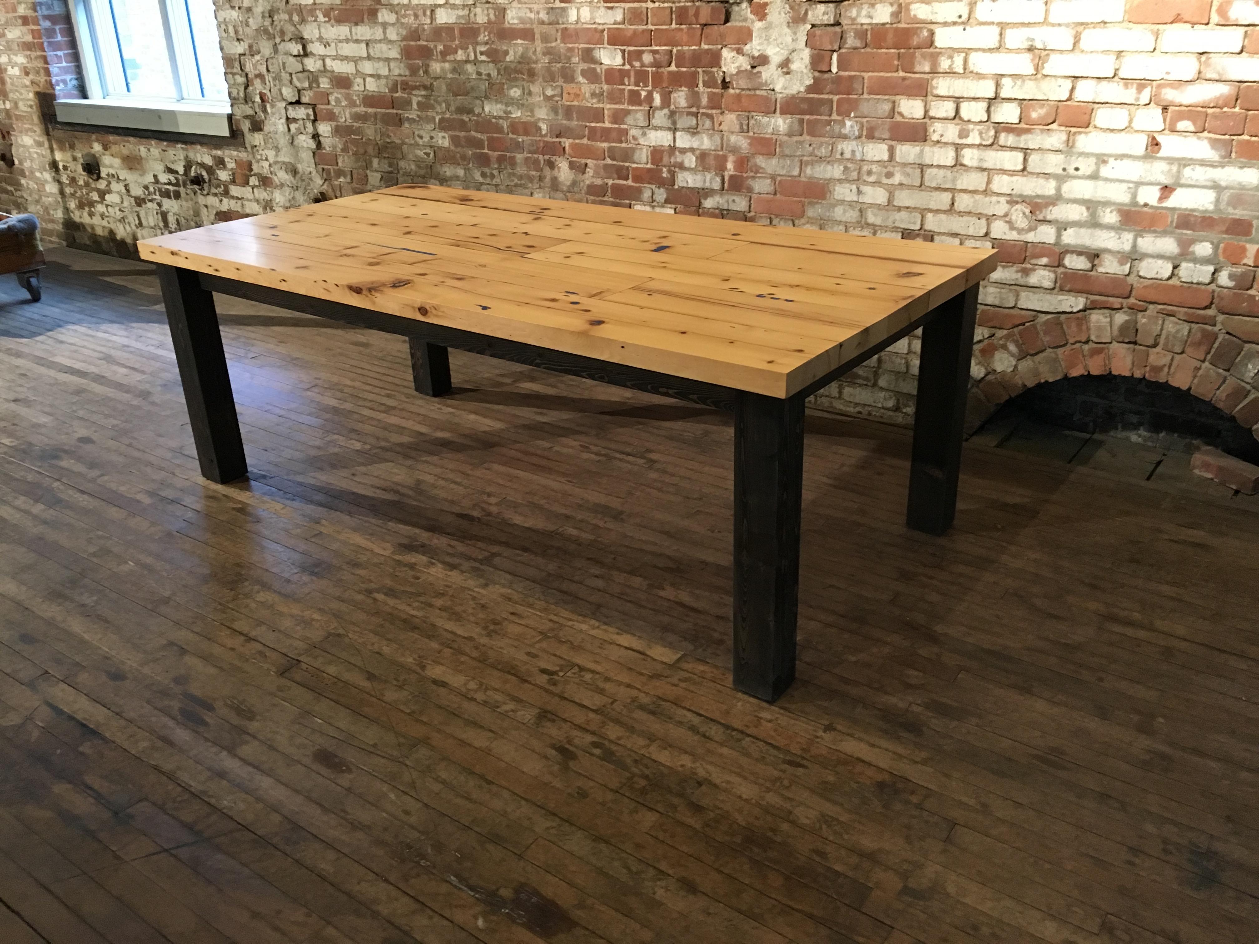 custom built farmhouse table
