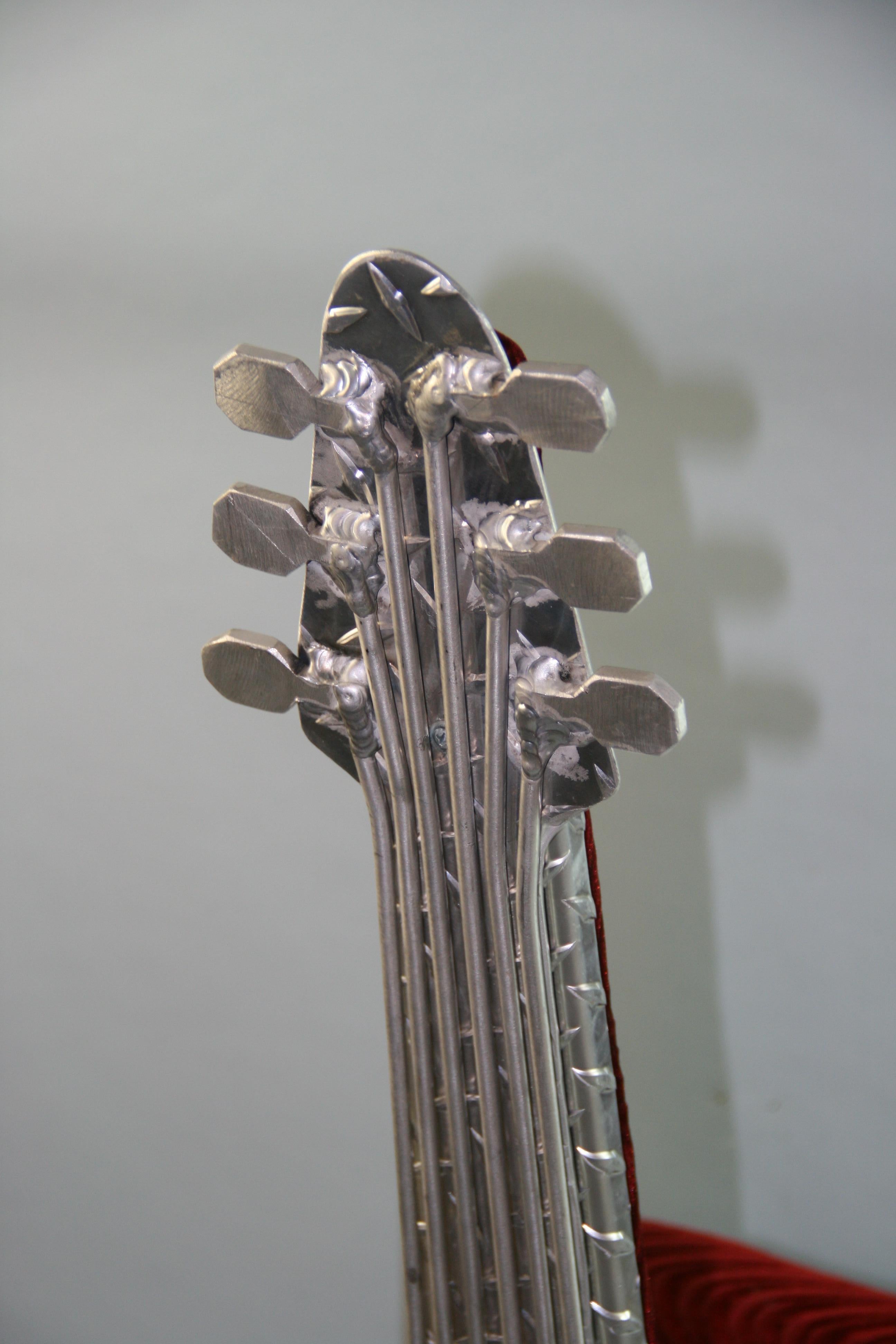 gitarrenstuhl mit rückenlehne