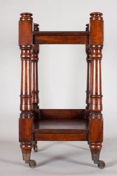 Custom Made Oxford Mahogany Trolley Table