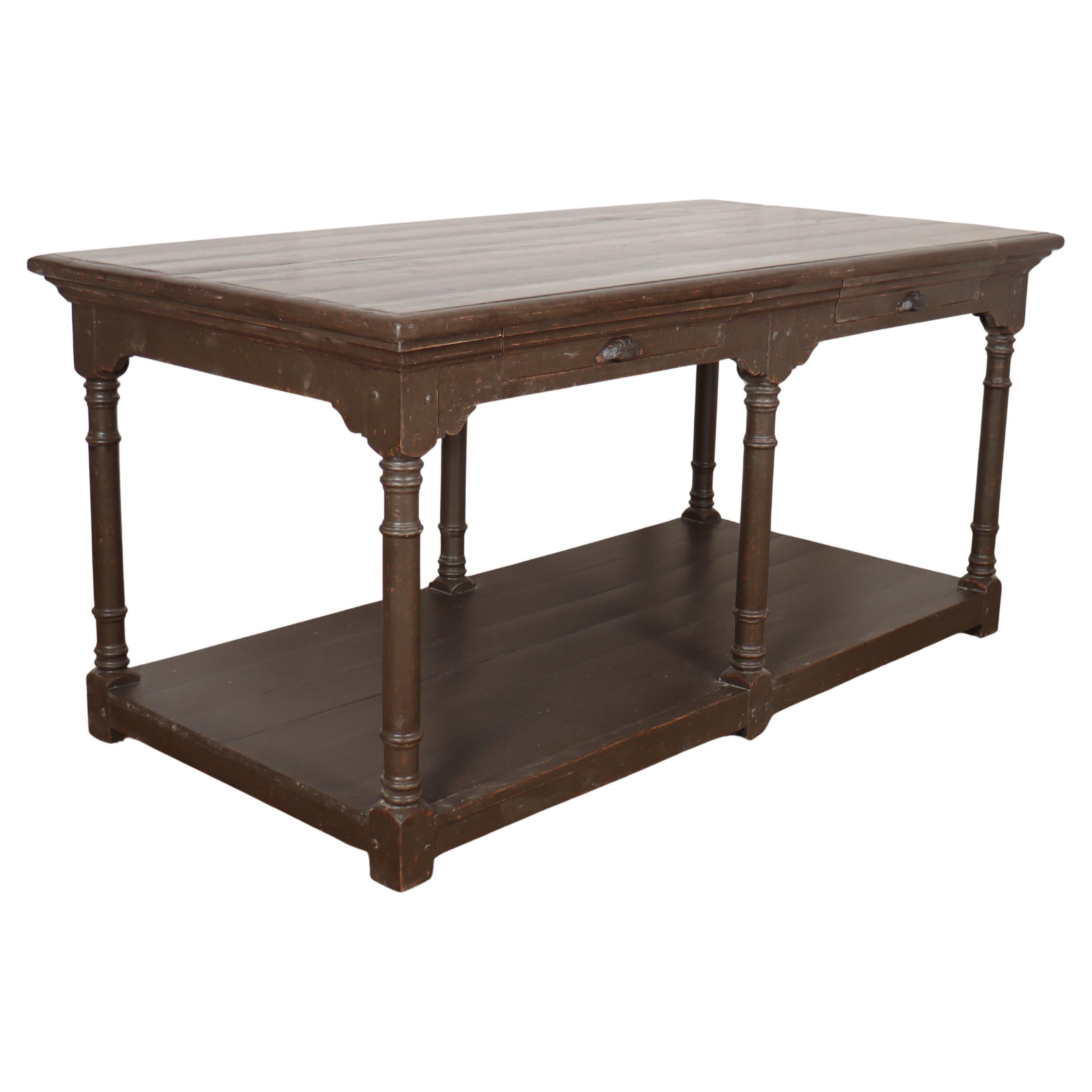 Custom Made Painted Drapers Table