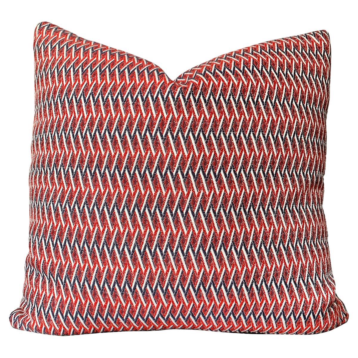 Custom-Made Patterned Weave Pillow