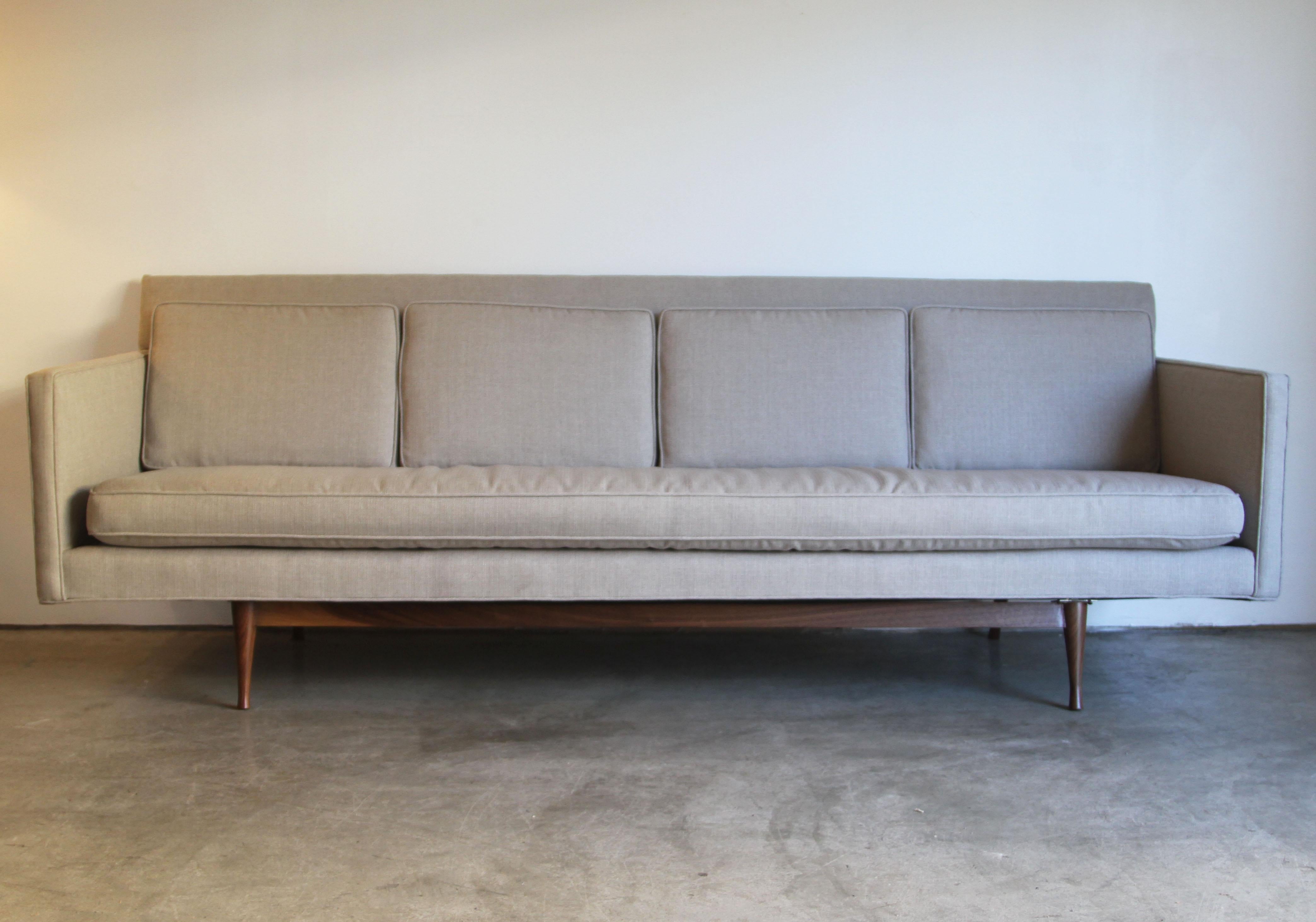 Mid-Century Modern Custom Made Paul McCobb Sofa Recently Reupholstered