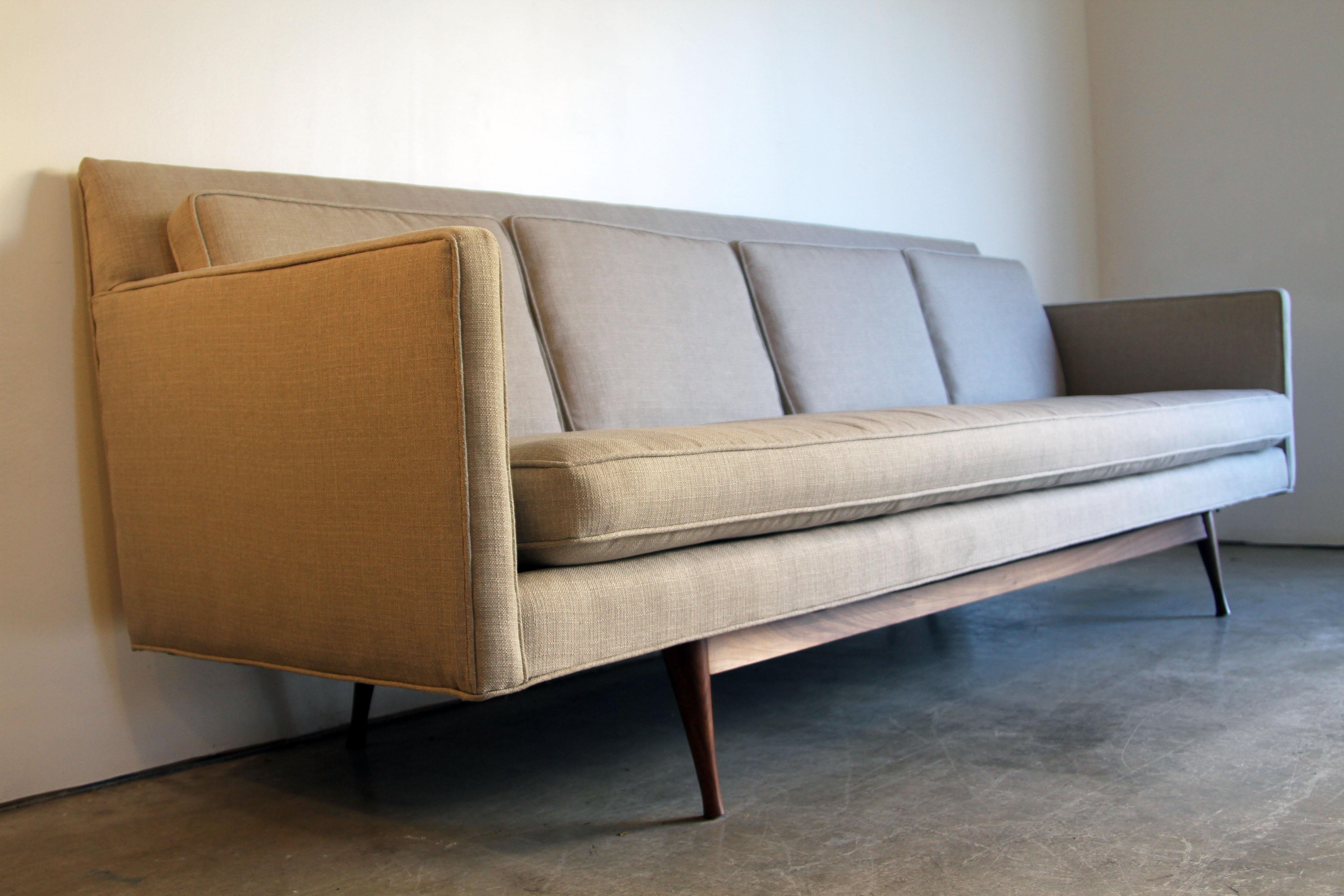 Amsterdam School Custom Made Paul McCobb Sofa Recently Reupholstered