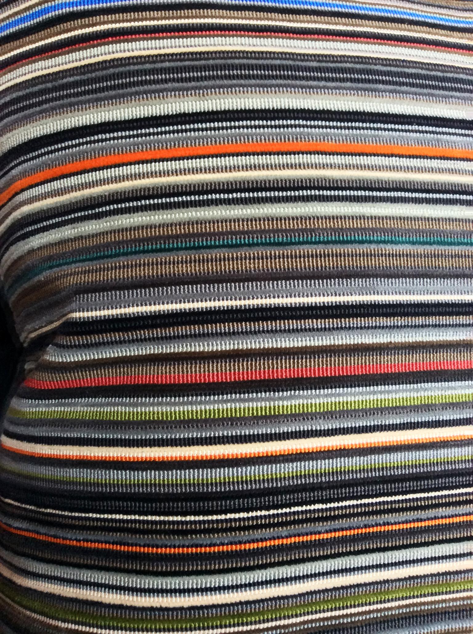 American Custom-Made Pillow in Paul Smith Striped Cotton Fabric