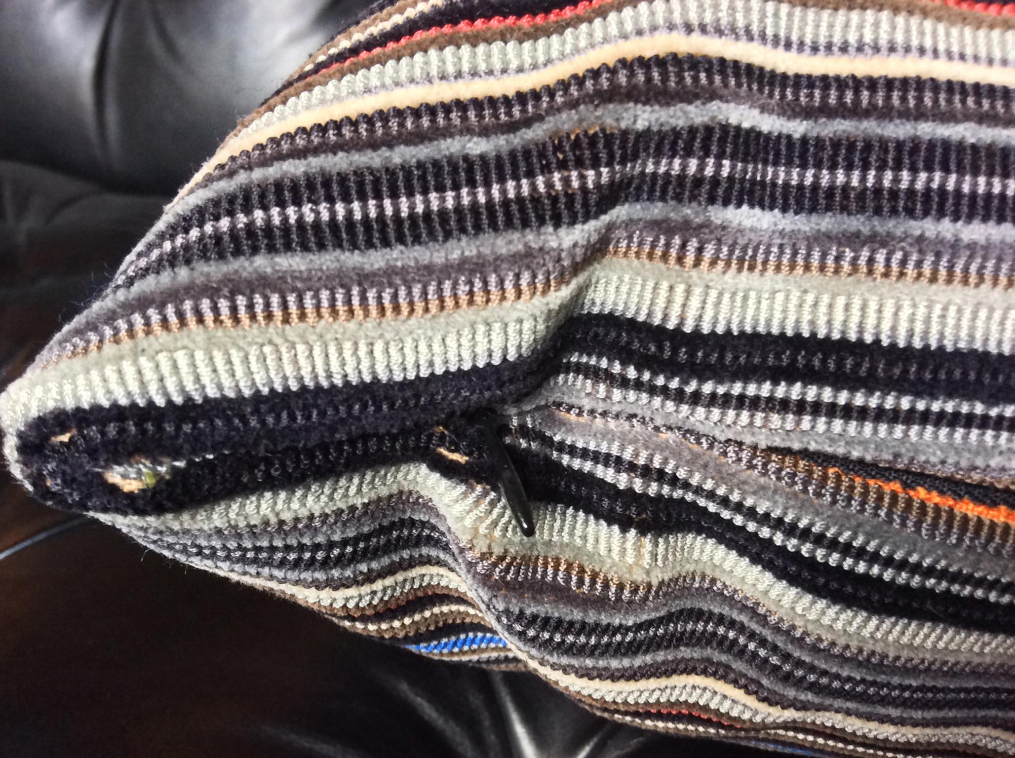 Custom-Made Pillow in Paul Smith Striped Cotton Fabric In New Condition In New York, NY