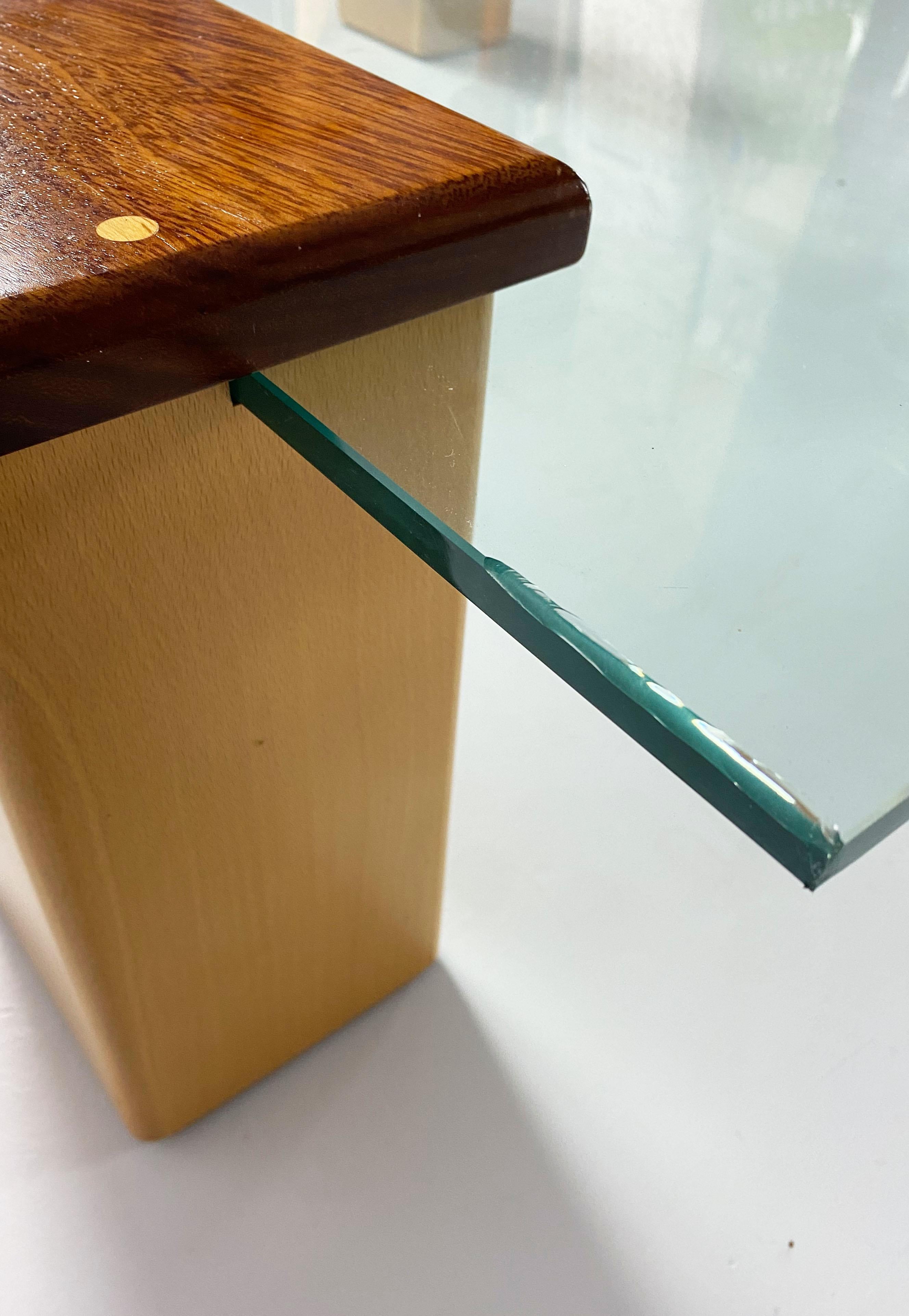 Glass Custom Made Postmodern Coffee Table For Sale