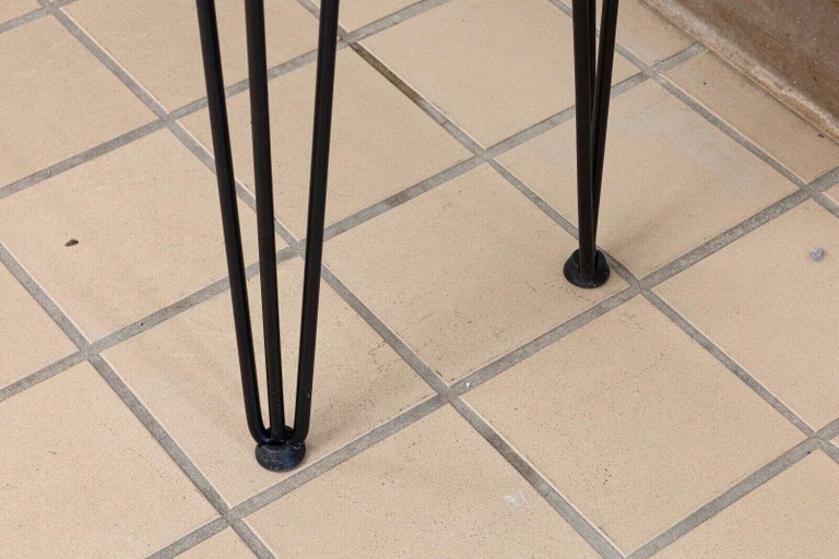 Custom Made Raw Edge Ambrosia Maple Console Sofa Table with Hairpin