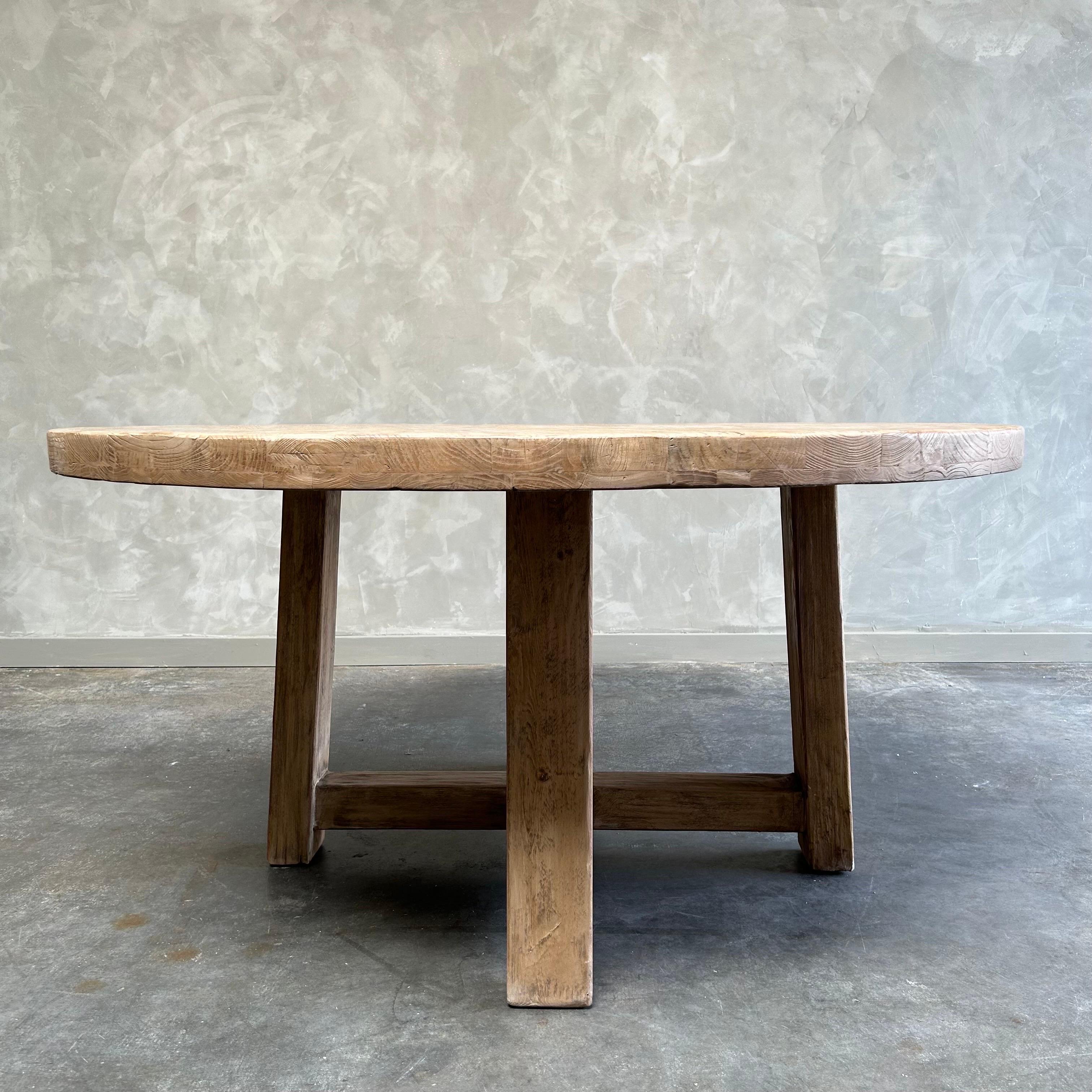 elm wood dining table