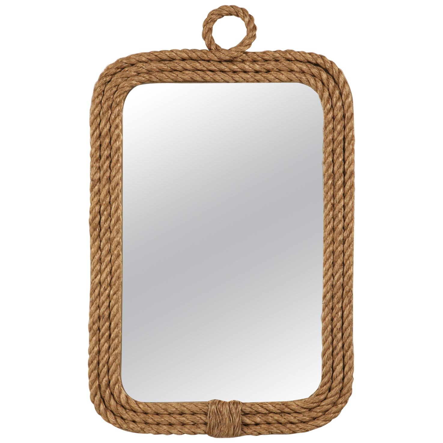 Custom Made Rope Nautical Themed Wall Mirror in Any Dimension For Sale