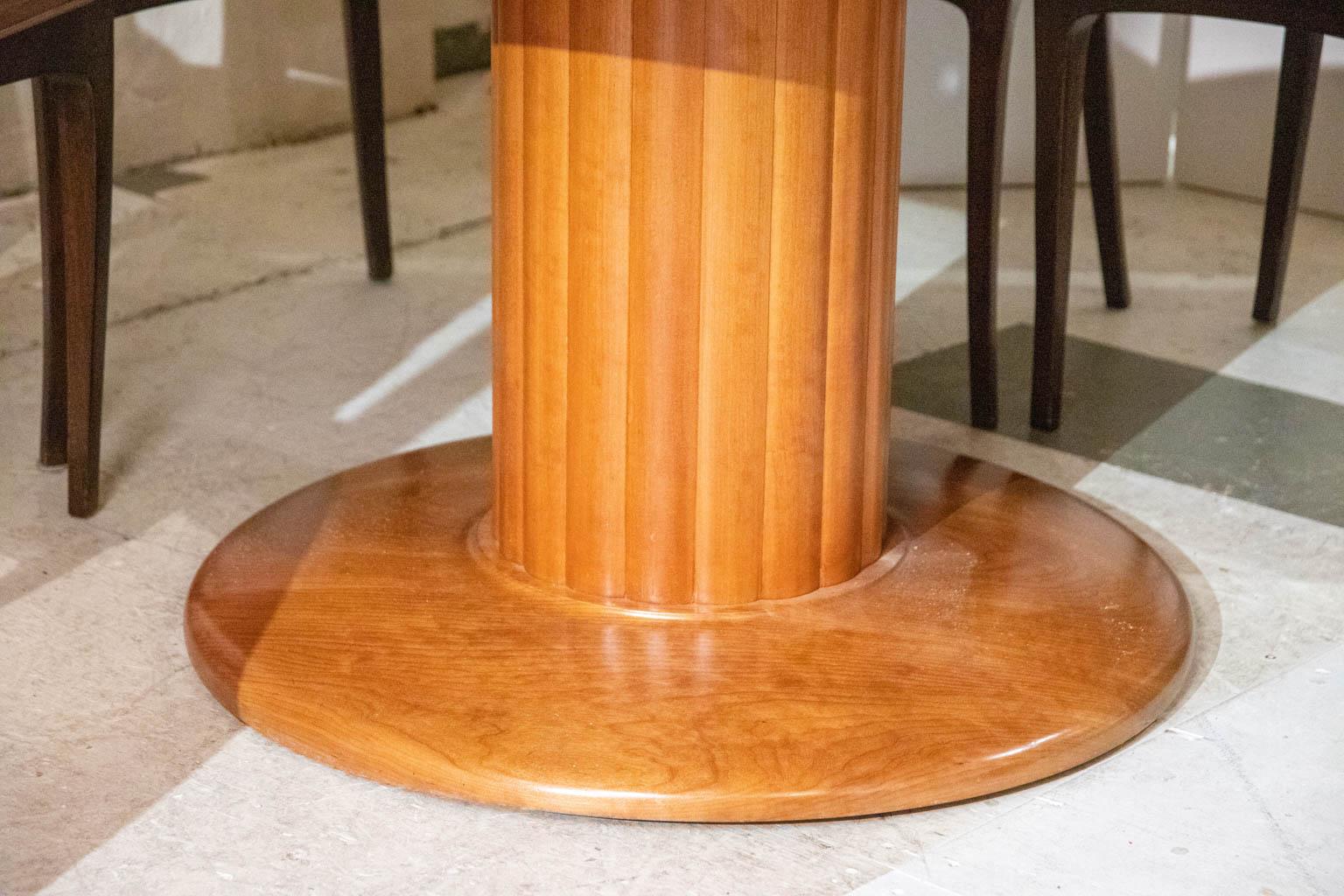 Custom Made Round Pedestal Table by Stephen Piscuskas 1
