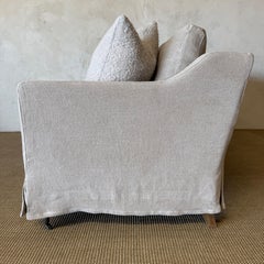Maßgefertigtes Rudin-Sofa mit abnehmbaren Bezügen – Flachs