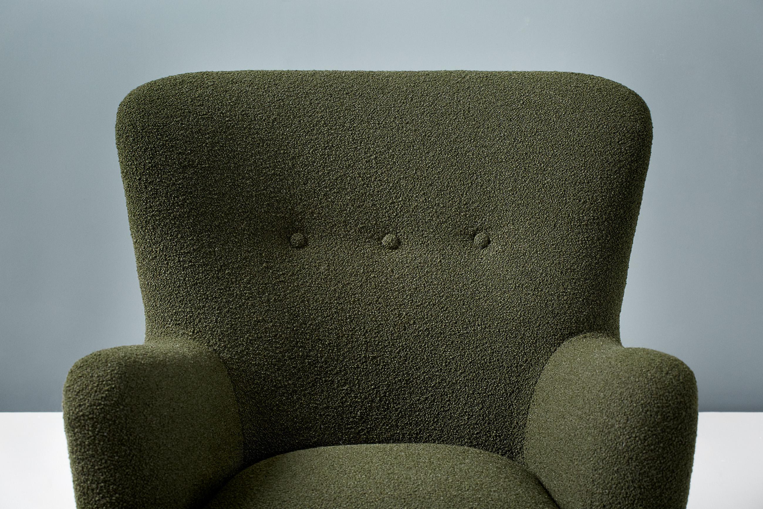 made boucle chair