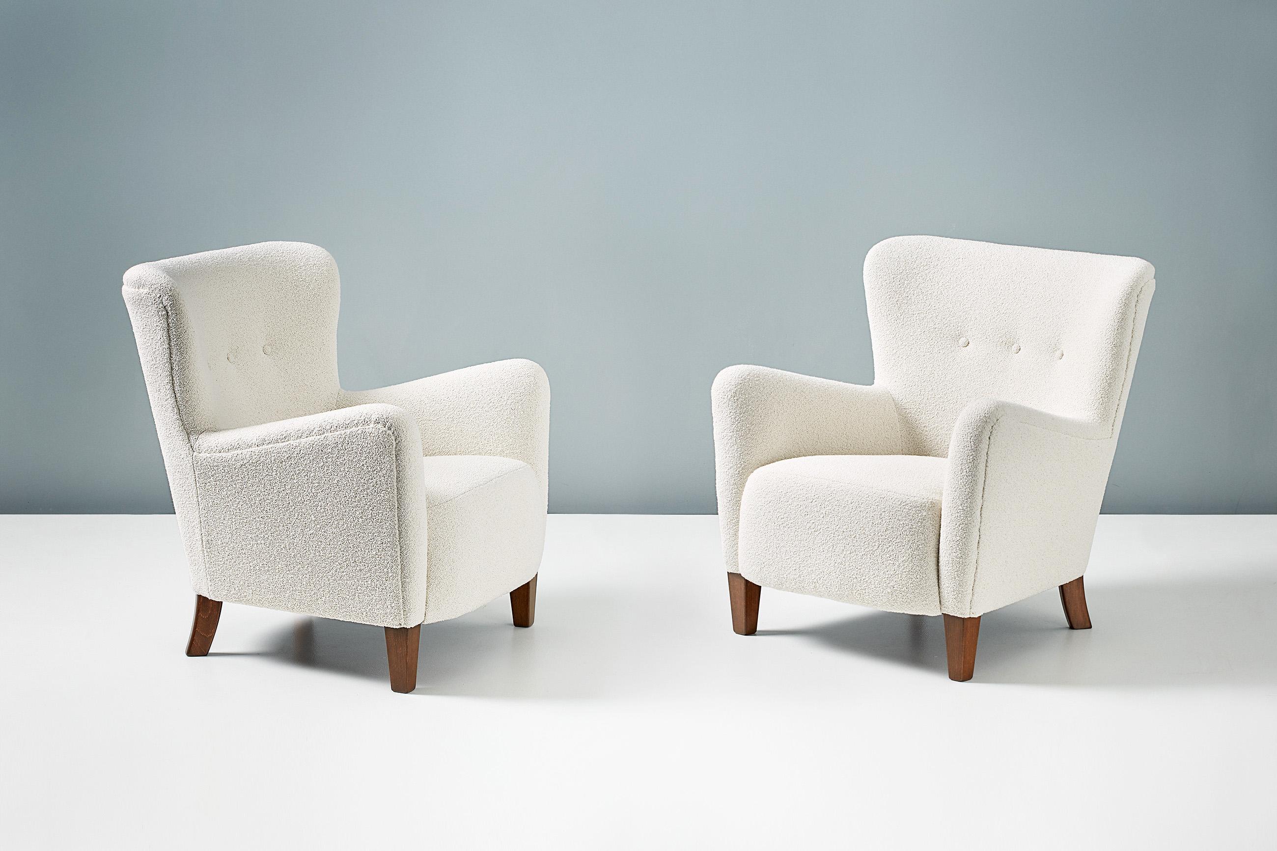 Custom Made RYO Boucle Lounge Chairs 5