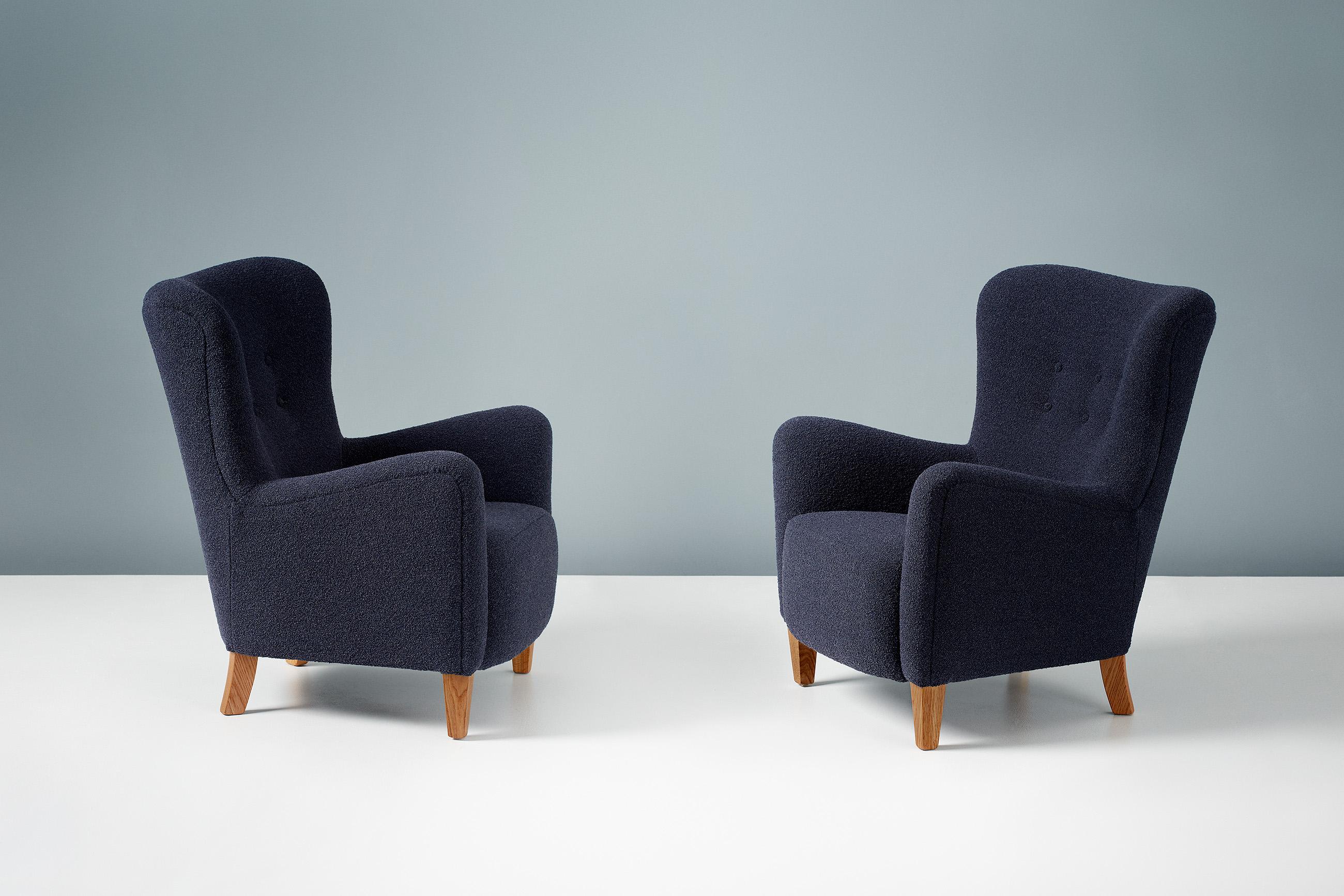 Custom Made RYO Boucle Lounge Chairs 1