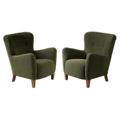 Custom Made Ryo Boucle Lounge Chairs