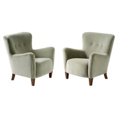 Custom Made Ryo Velvet Lounge Chairs