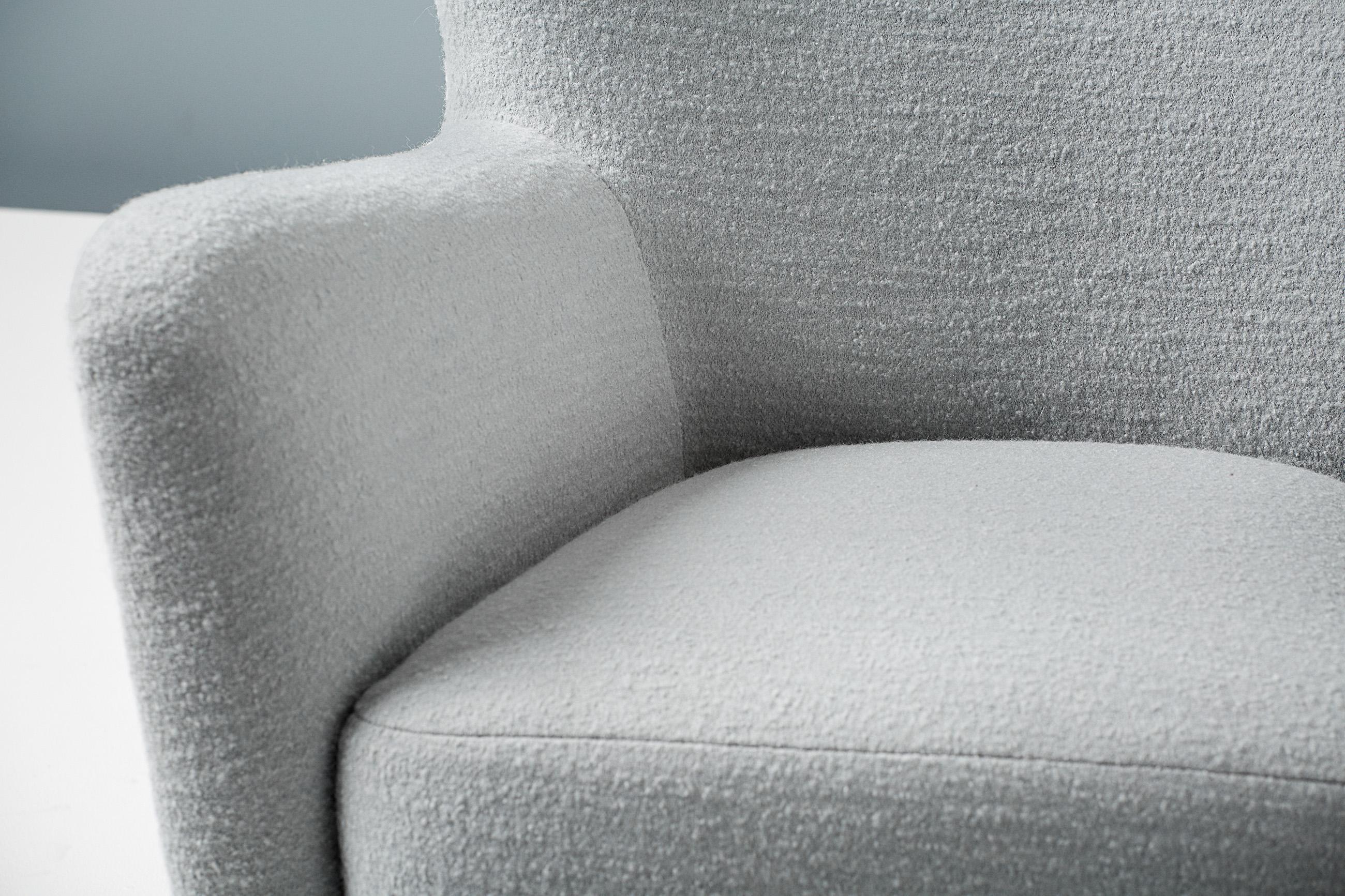 British Custom Made RYO Wool Lounge Chair