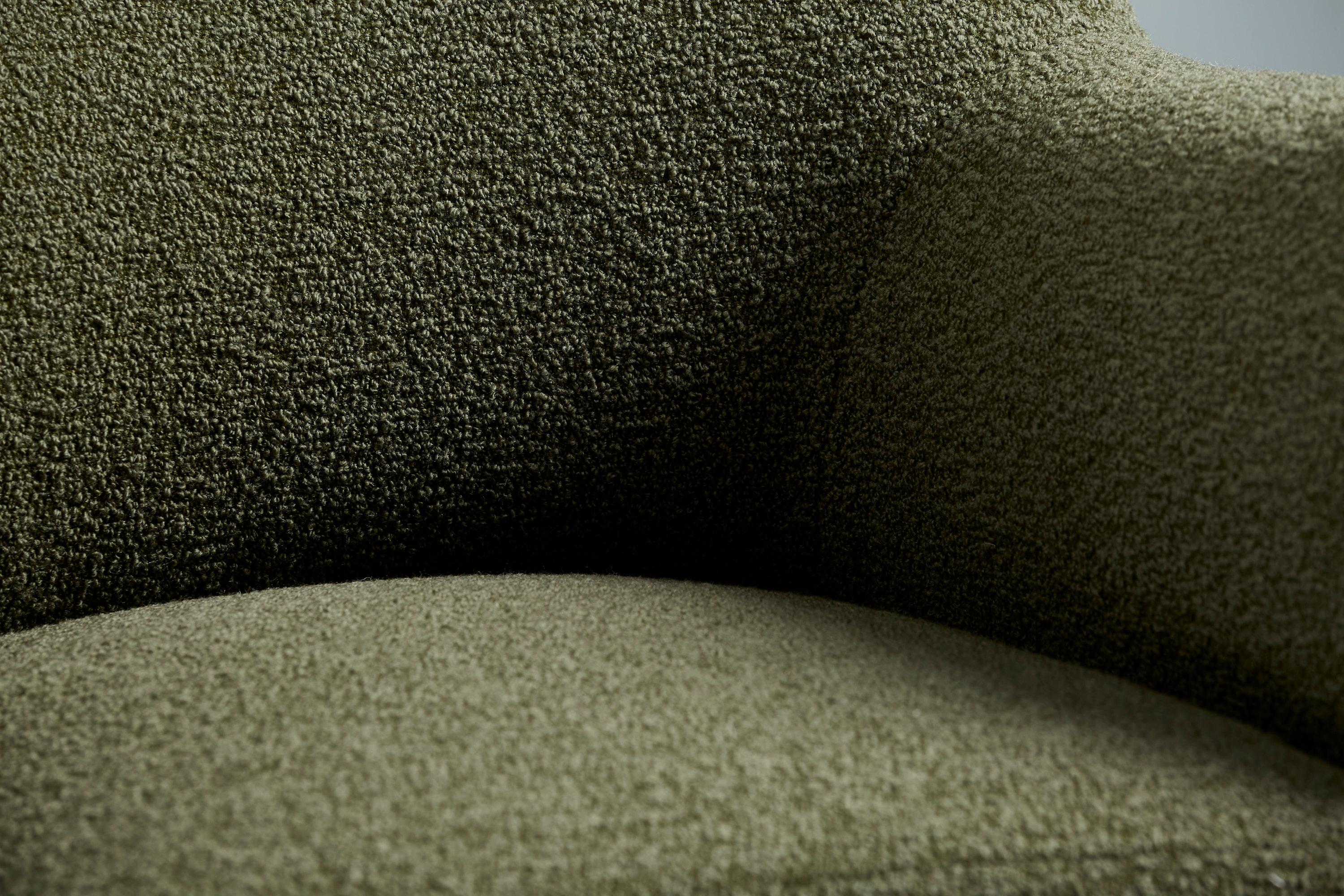 Custom Made Sampo Wing Chair Upholstered in Dedar Nimbus Fabric In New Condition For Sale In London, England