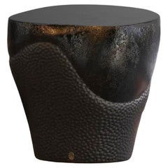 Maßgefertigter skulpturaler künstlerischer Beistelltisch in Bronze-Finish