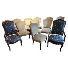 Custom Made Set of 12 Formal Shield Back Dining Room Chairs