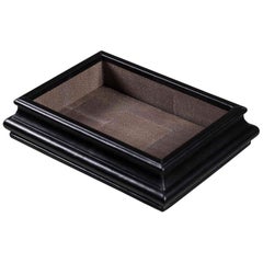 Custom Made Shagreen Black Leather Box, USA, 2000