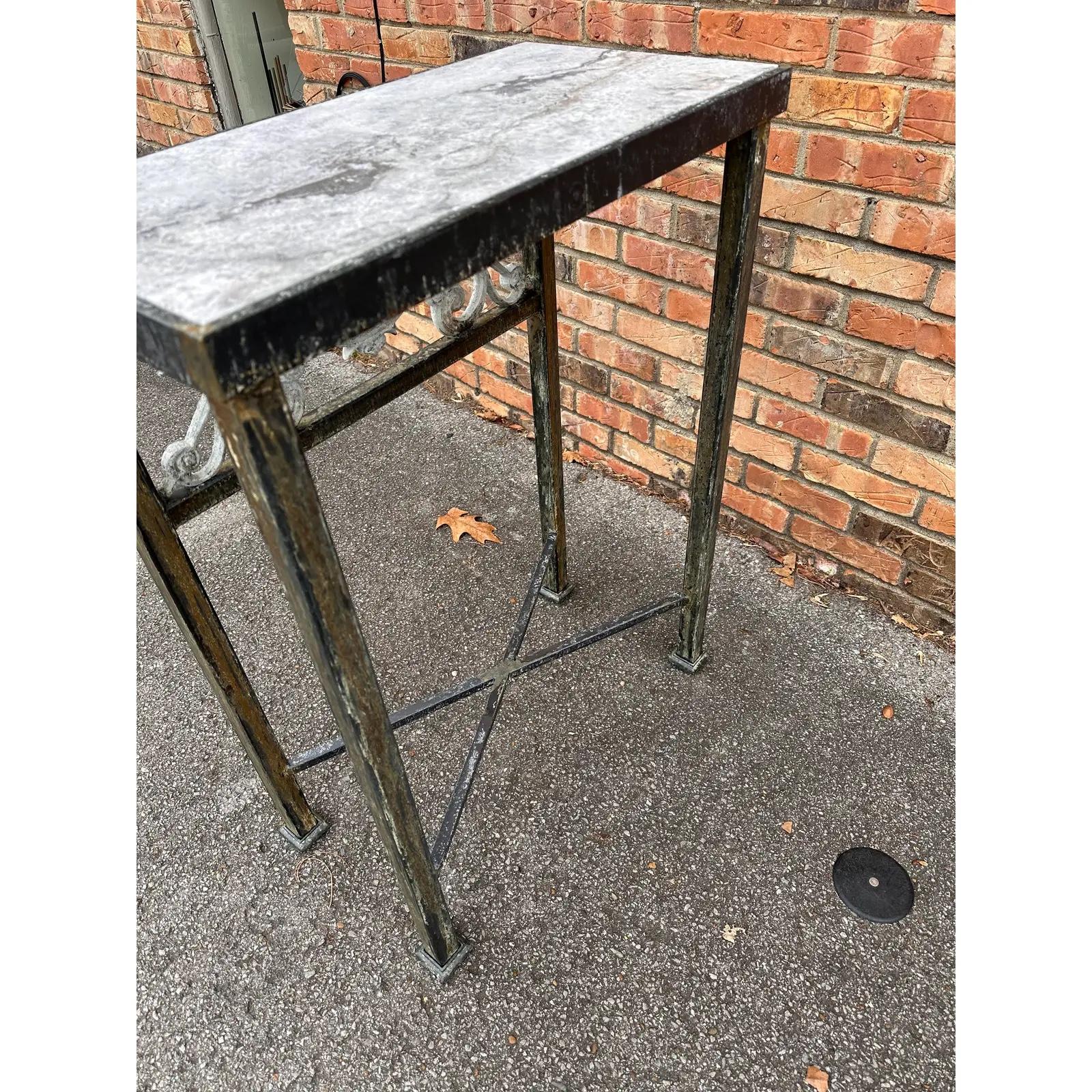 American Custom Made Side Table For Sale