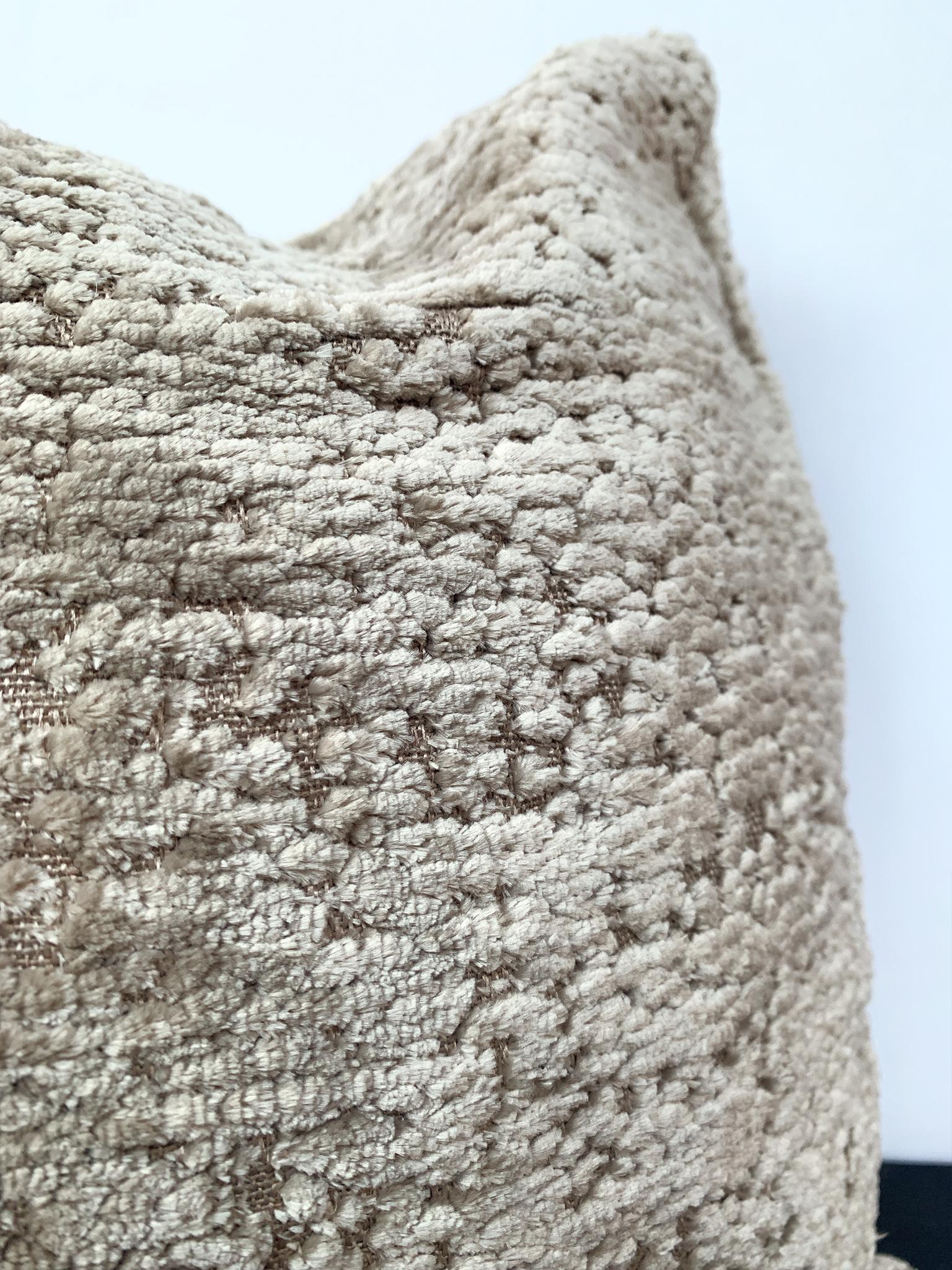 American Custom-Made Silk & Cashmere Pillow For Sale