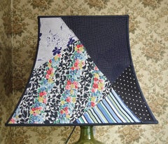 Custom Made Silk Patchwork Vintage Pagoda Lampshade