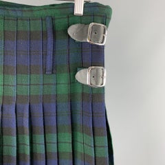 CUSTOM MADE Size 30 Blackwatch Plaid Wool Kilt