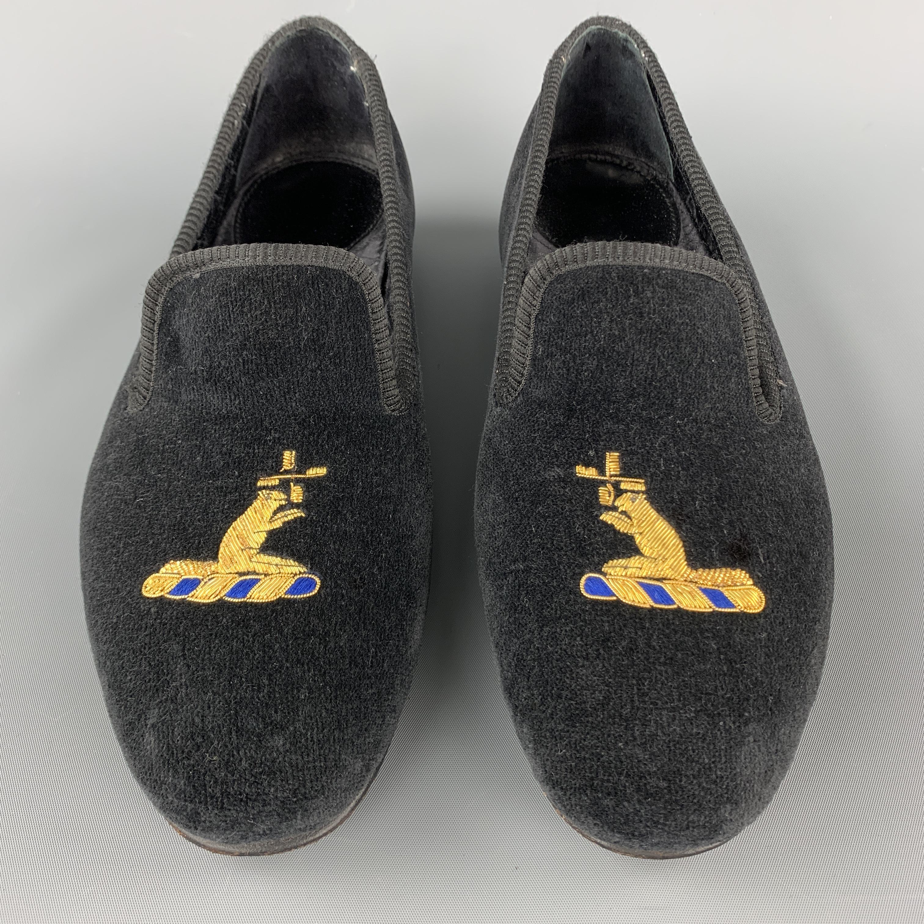 custom velour slippers