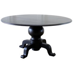 Custom Made Solid Wood Onyx Round Dining Table