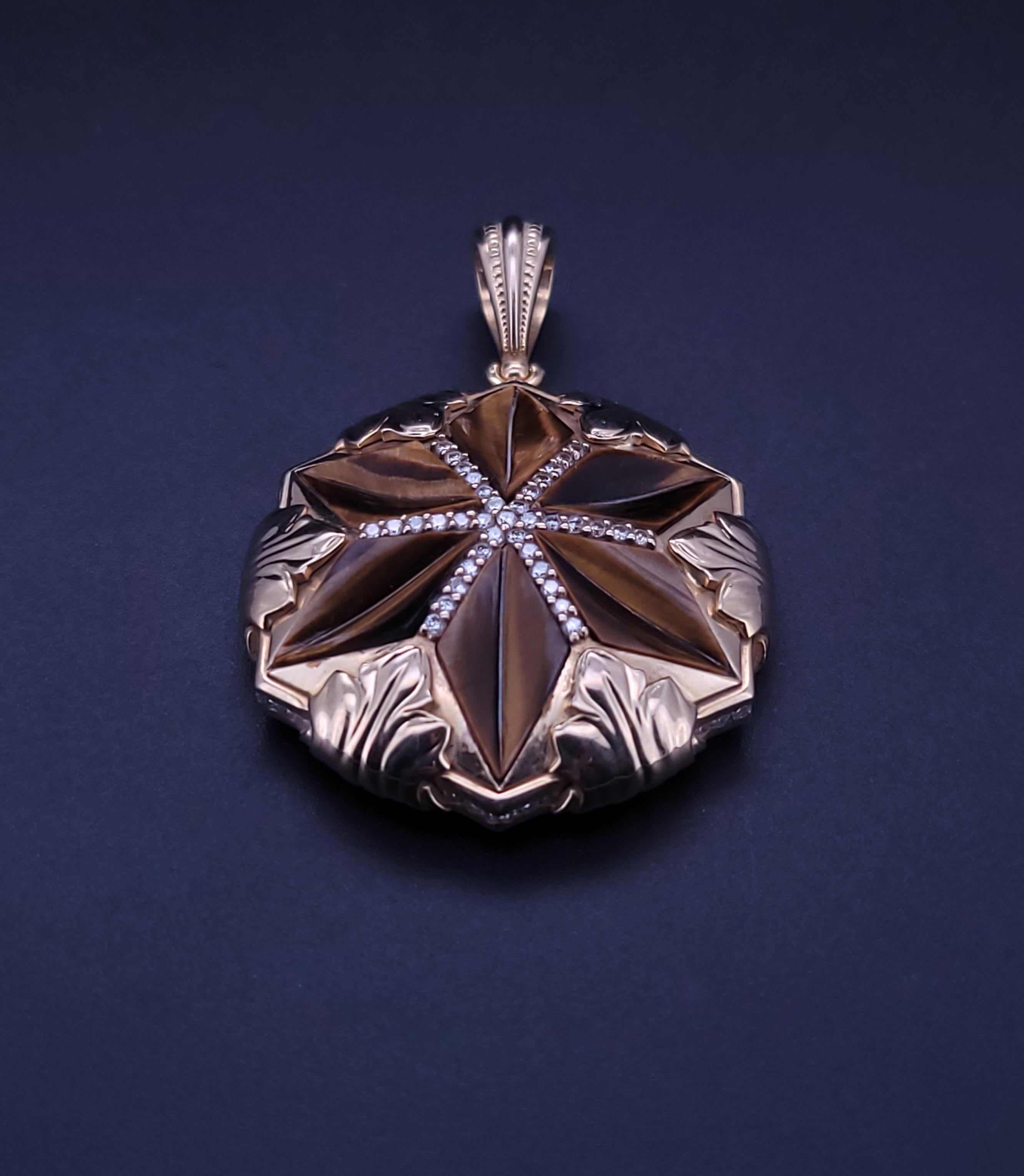 Custom Made Star of David Pendant
Material: 14K Yellow Gold
Condition: New
Weight: 22.9 gr

Diamond: 1.20 ctw
Clarity: VS1
Color: G

Pendant  Dimension:
Length: 32.7mm
Total Length: 43mm
Width: 29.6mm
Thickness: 9.1m

Bail dimension:
Length: