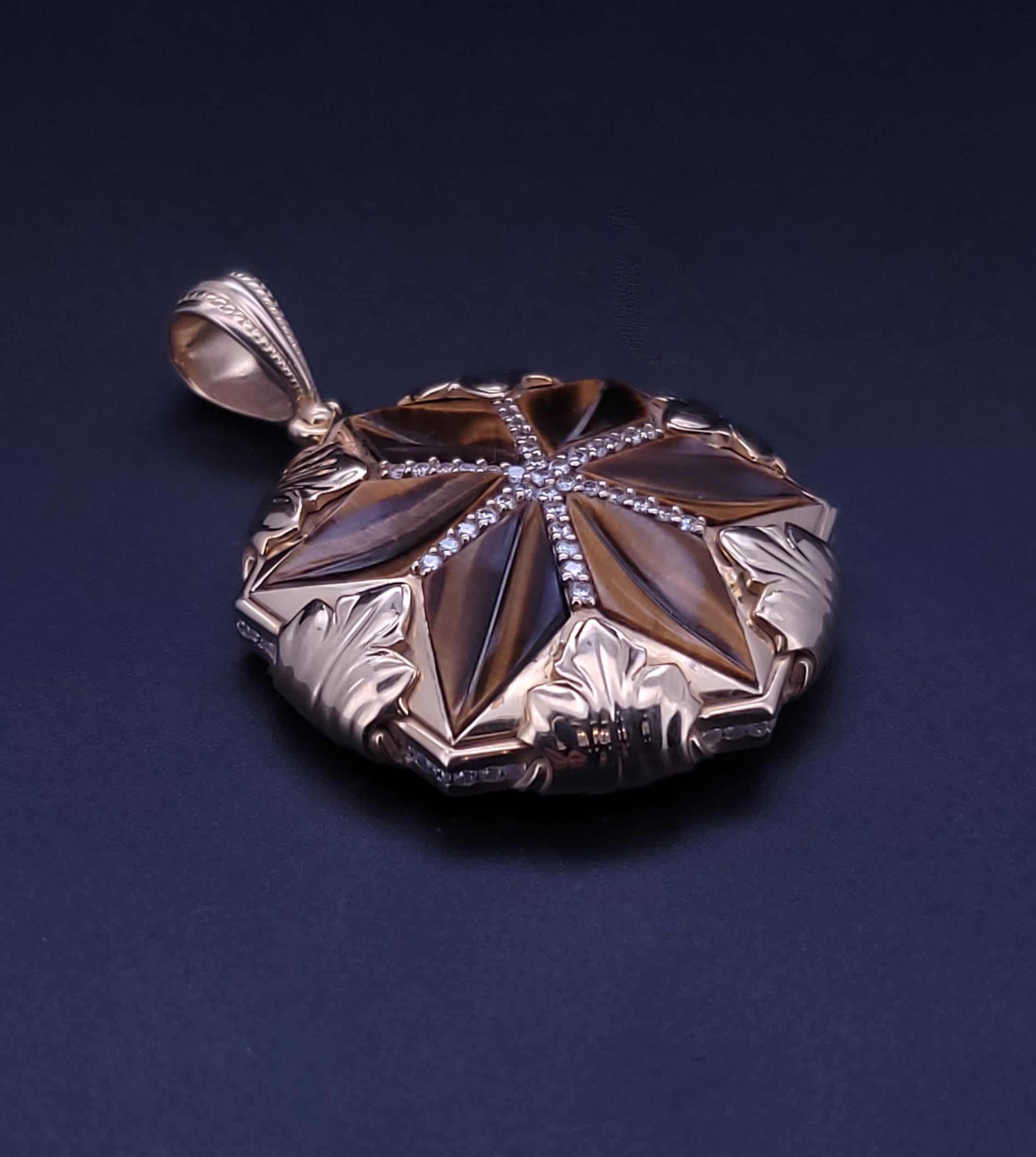 Custom Made Star of David 14K Yellow Gold In New Condition For Sale In New York, NY